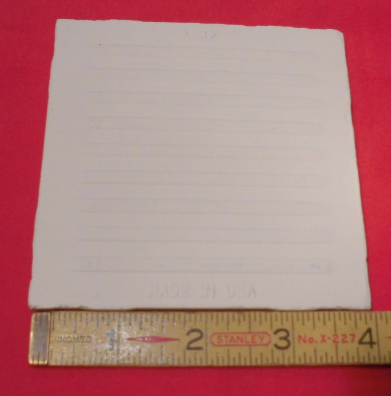 1 pc. *Light Gray* Glossy Ceramic Tile by American Olean; 4" X 4" Exact Size gallery