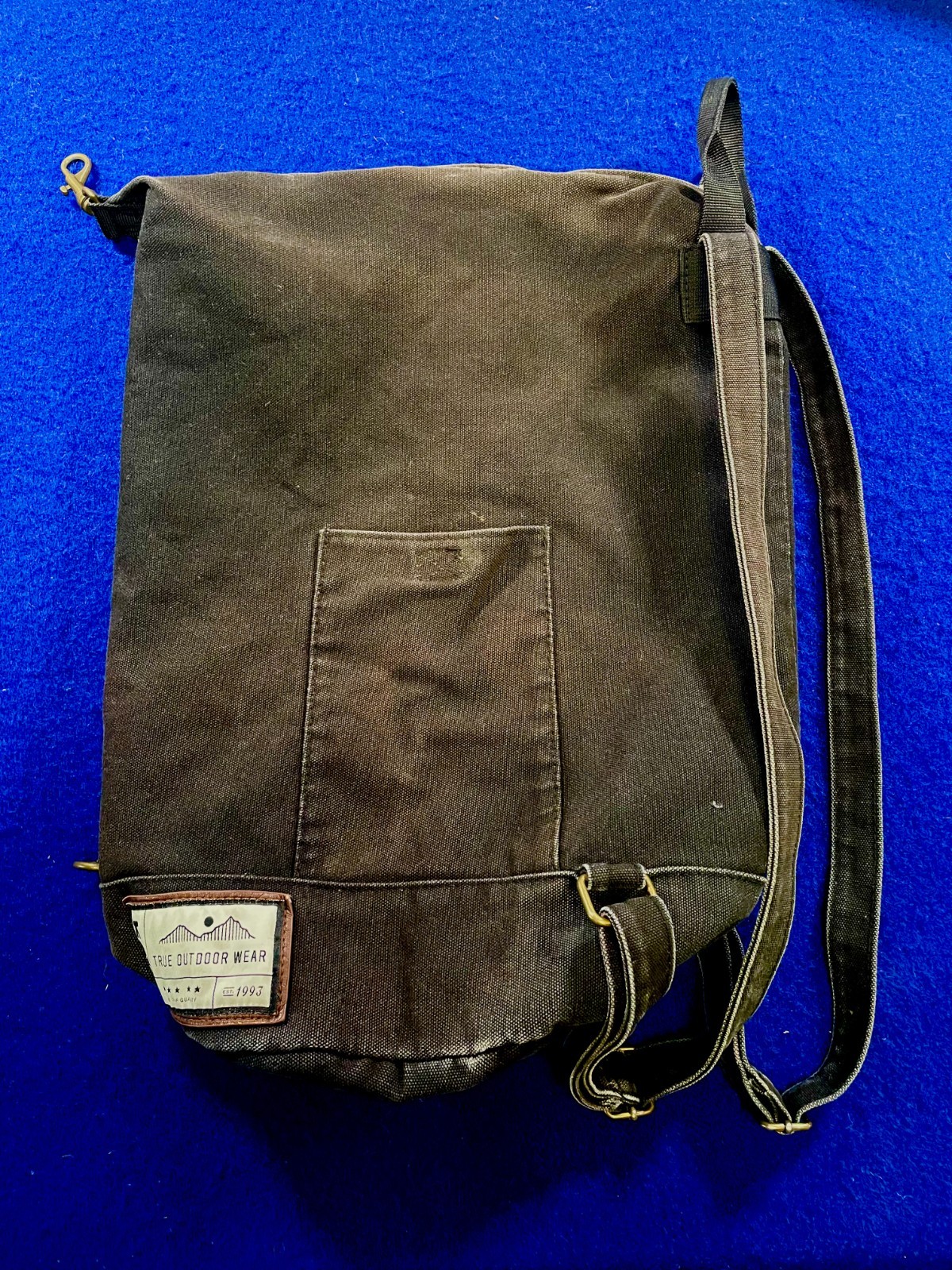 Kavu Canvas Hiking Backpack Black 3