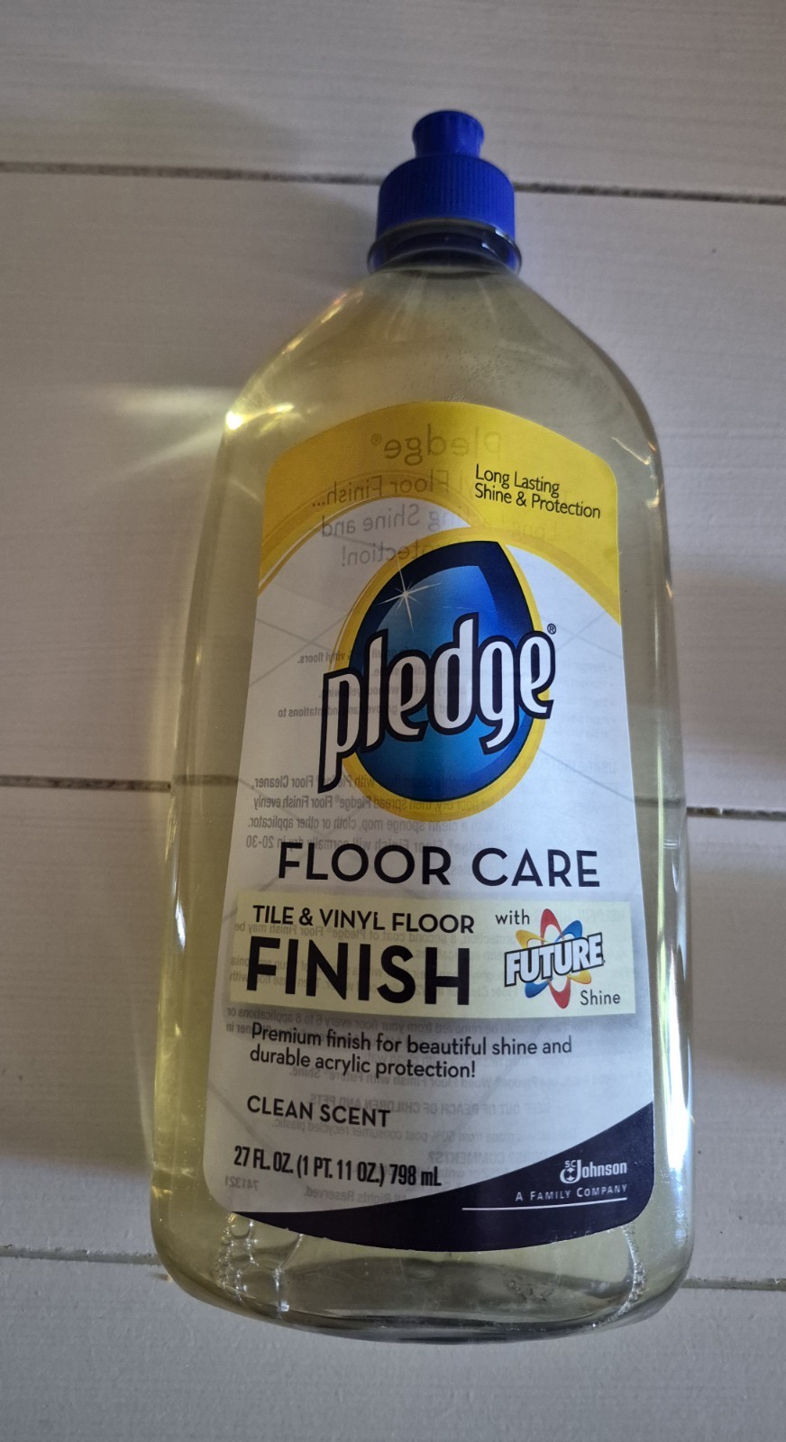 Vintage Pledge Floor Care With FUTURE Shine 27 oz Clean Scent 2011 New gallery