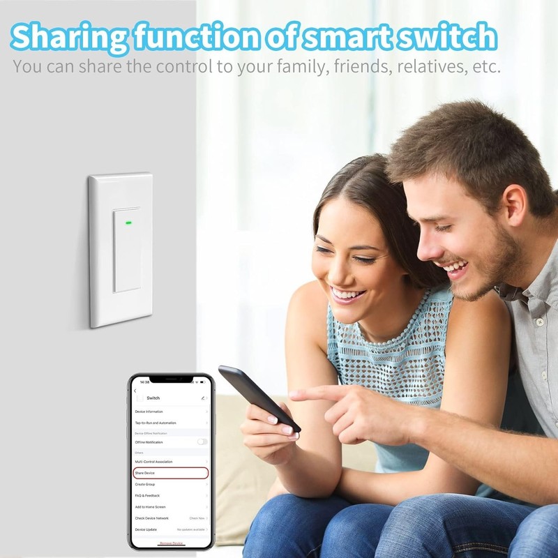 USED Smart Wi-Fi Light Switch Work Alexa Google Home Smart Life App gallery