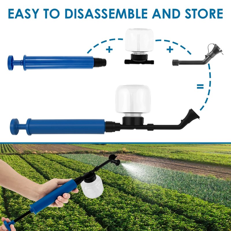 Adjustable Push-Pull Powder Duster Air Pump Sprayer for Fine Powder & Diatomaceo gallery