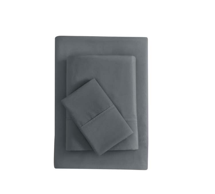 Mainstays Super Soft Brushed Microfiber Bed Sheet Set,Soothing Gray,Twin-XL, 3. gallery