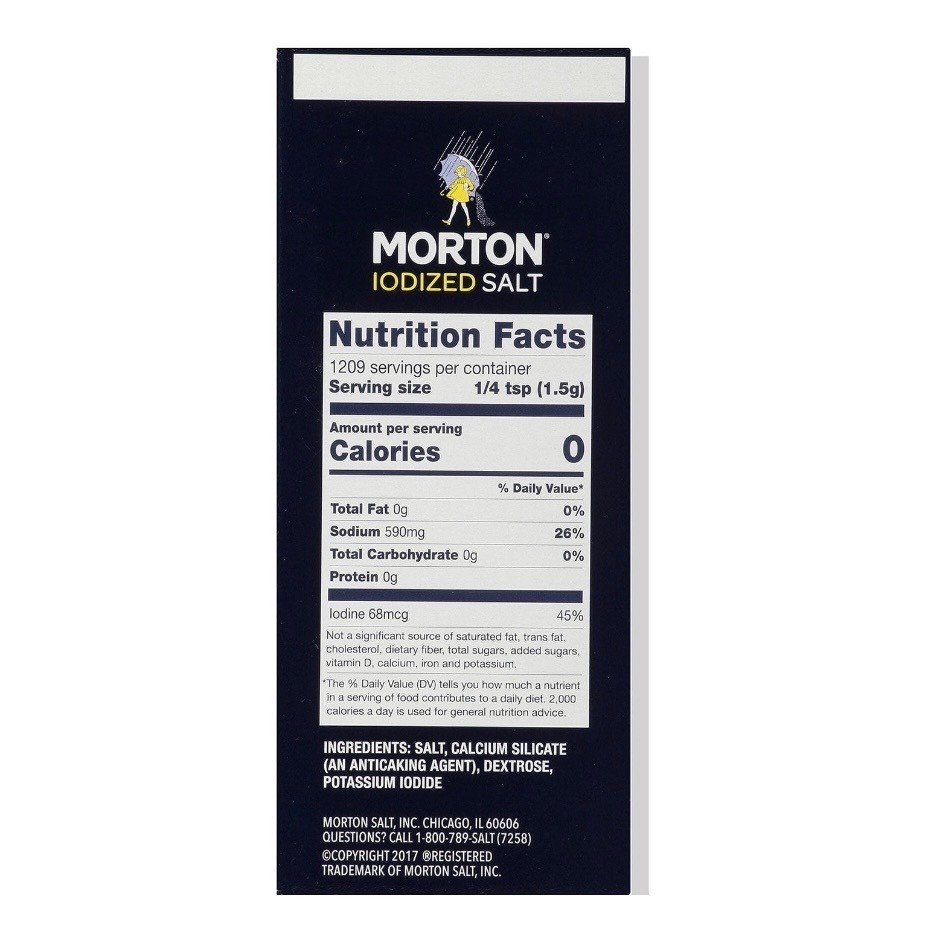 Morton Iodized Salt 64 Oz gallery