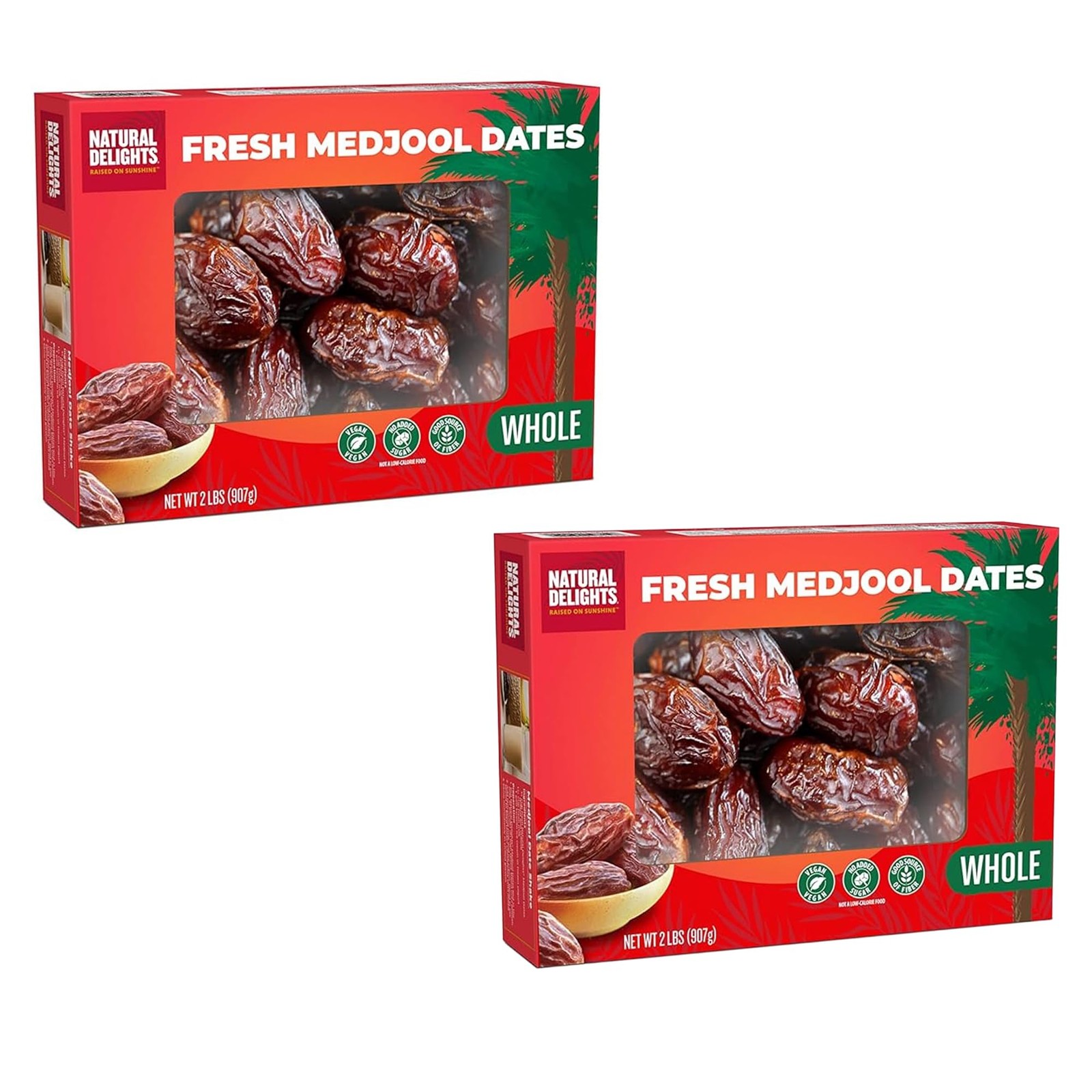 Natural Delights Medjool Dates Whole - Non-GMO Verified Fruit, Good Source of... gallery