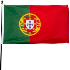 DANF Portugal Flag 3×5 Ft Thick Polyester, Fade Resistant, Brass Grommets, Canva