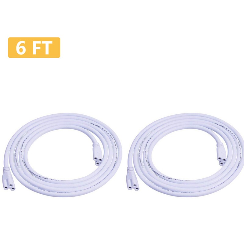 T5 T8 Double End Cable Wire Extension Cord For Integrated LED Bulbs 6 feet gallery