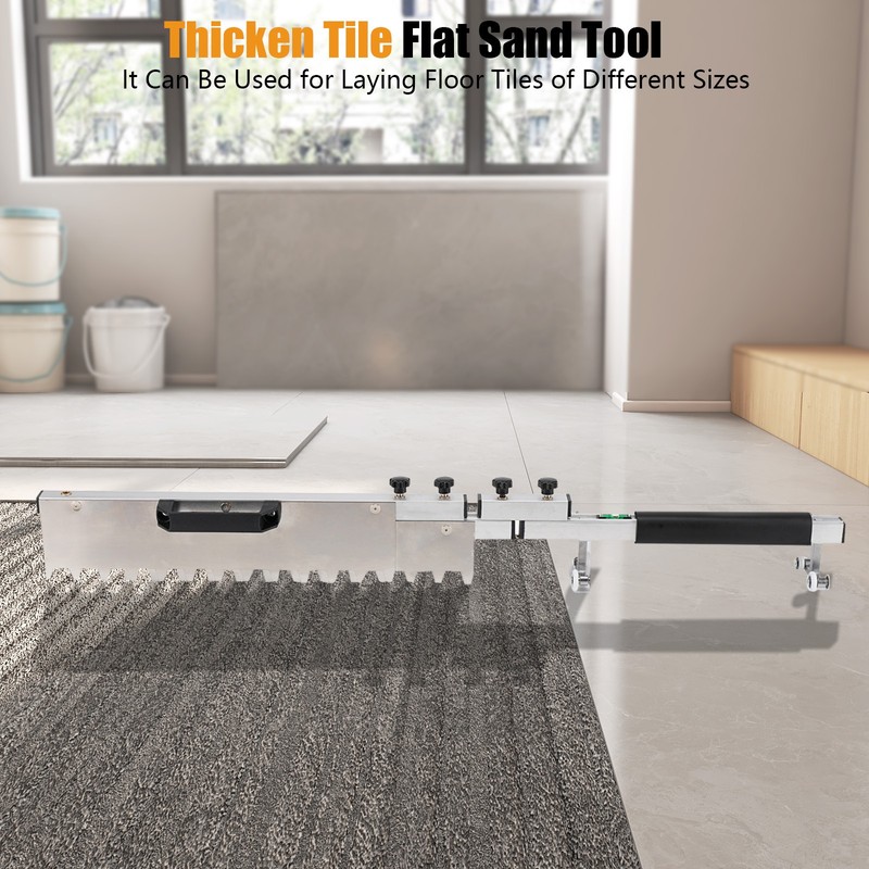 Floor Tile Leveling Paving Tool Adjustable Flat Sand Screed Mortar Trowel​ Tool gallery