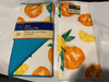 Home Collection , 1 kitchen towel and 1 drying mat, oranges and lemons new gallery