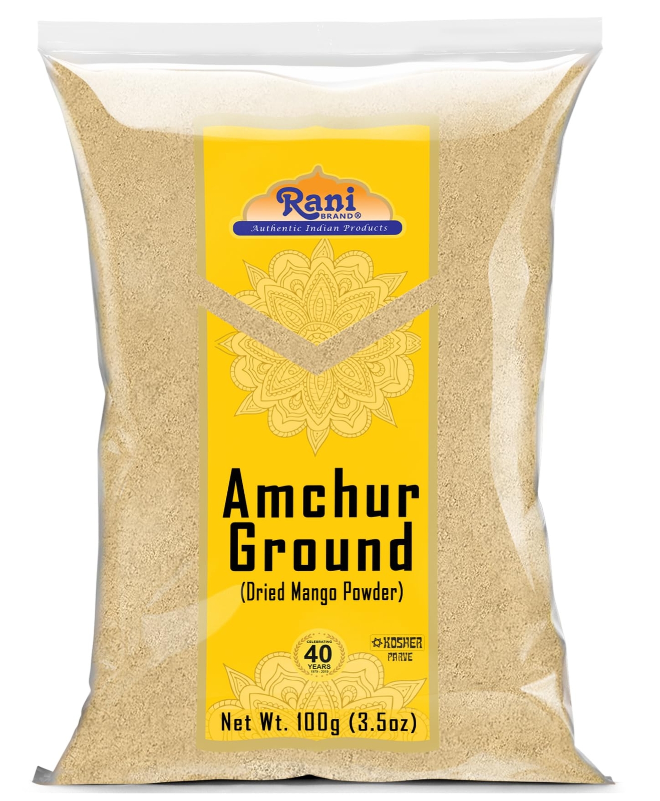 Rani Amchur (Mango) Ground Powder Spice 3.5oz (100g) gallery