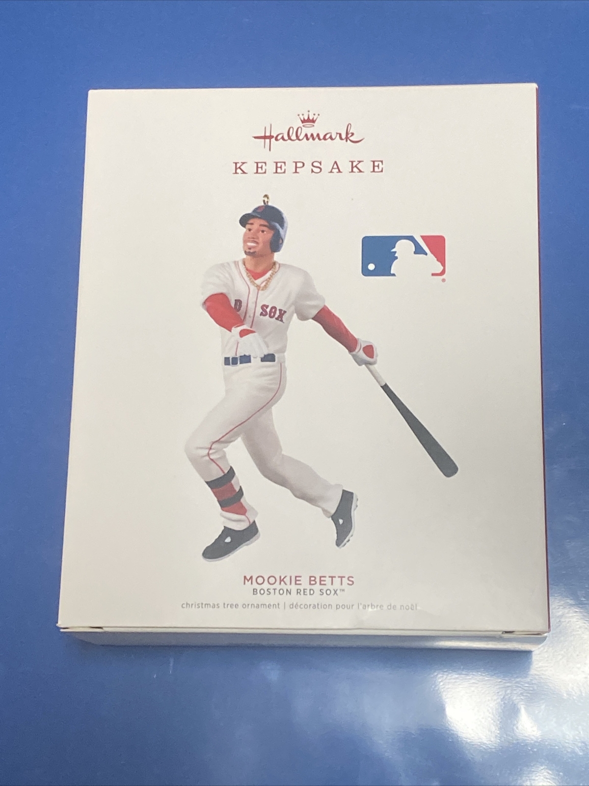 2019 MLB Boston Red Sox Mookie Betts Ornament Figure New In Box Baseball NIB gallery