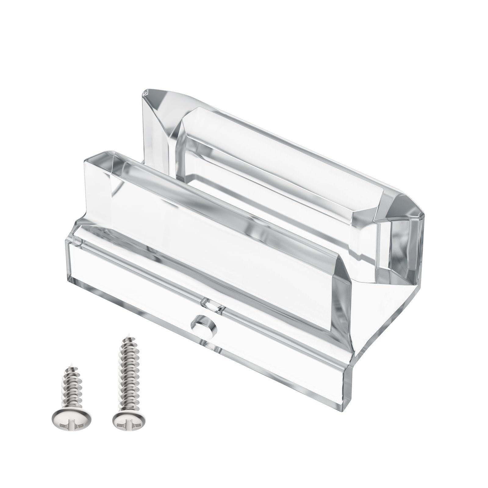 Sliding Shower Door Bottom Guide with Screw for 3/8 in Glass Sliding Doors,Clear gallery