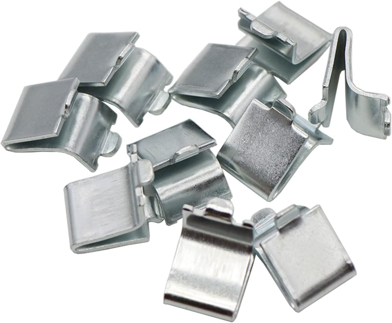 14PCS Adjustable Steel Pilaster Shelf Support Bracket Clips for Shelves (Silver gallery