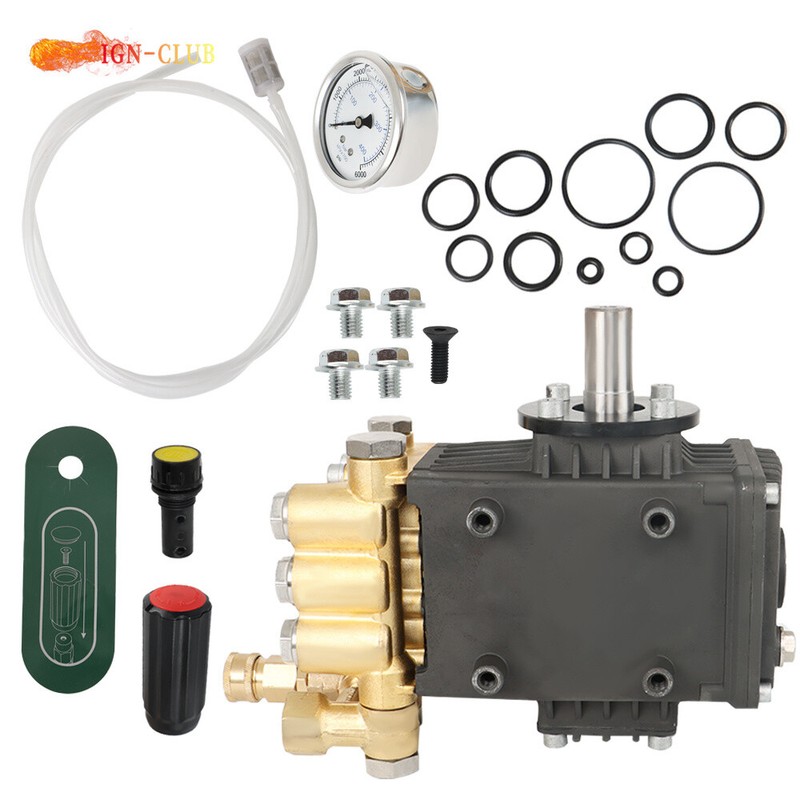 Pressure Power Washer Pump 24mm Solid Shaft 3600 PSI 4.9GPM Belt Drive gallery