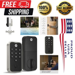 Satin Nickel Code Keypad Deadbolt Front Door Lock for Keyless Entry, -NR-619