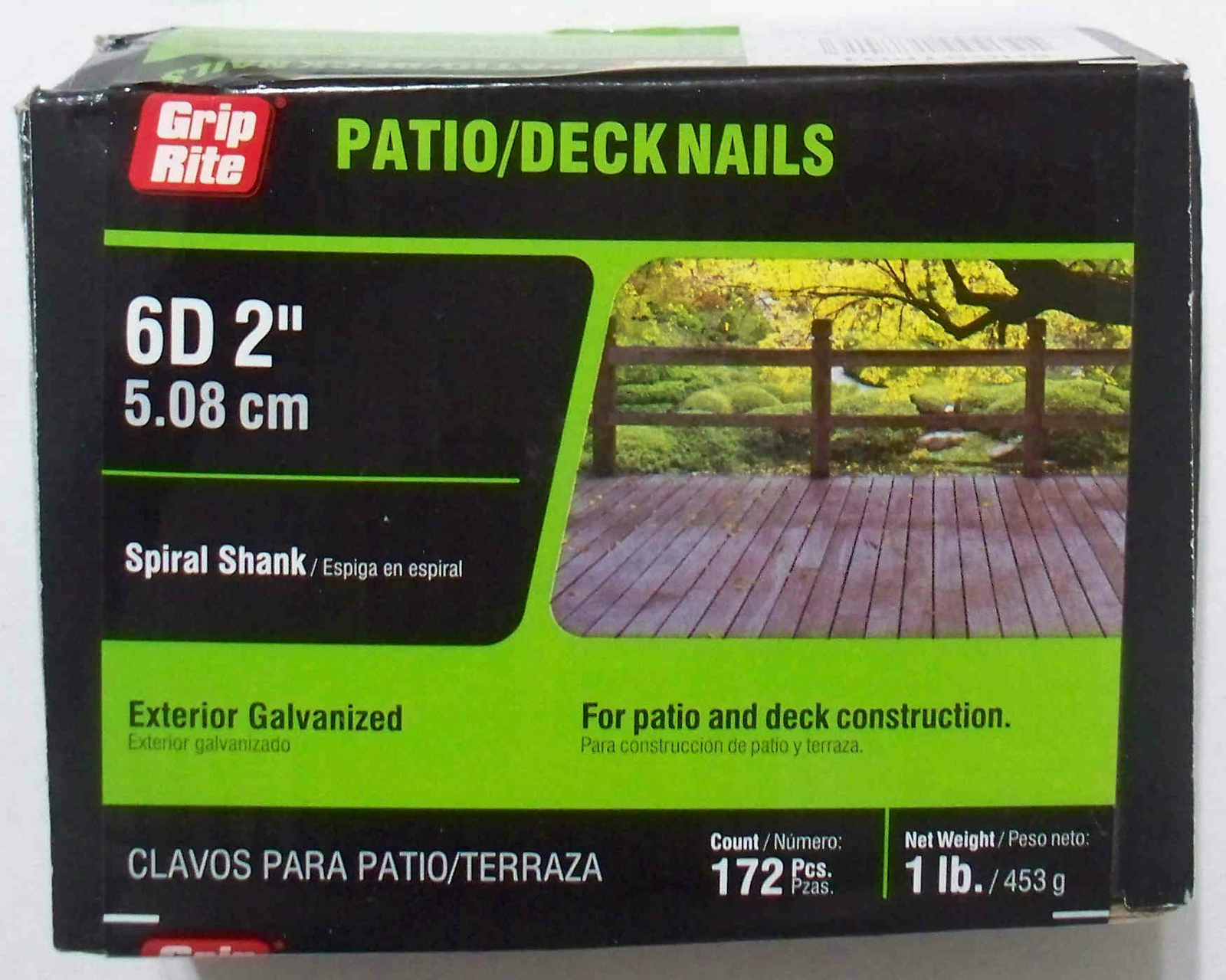 Grip-Rite Nails 1 lb 6D 2" Exterior Galvanized Spiral Shank - Patio/Deck - Combo gallery