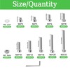 915Pcs M3 Screws Assortment, Hex M3x4/5/6/8/10/12/16/20/25-915Pcs, Silver gallery