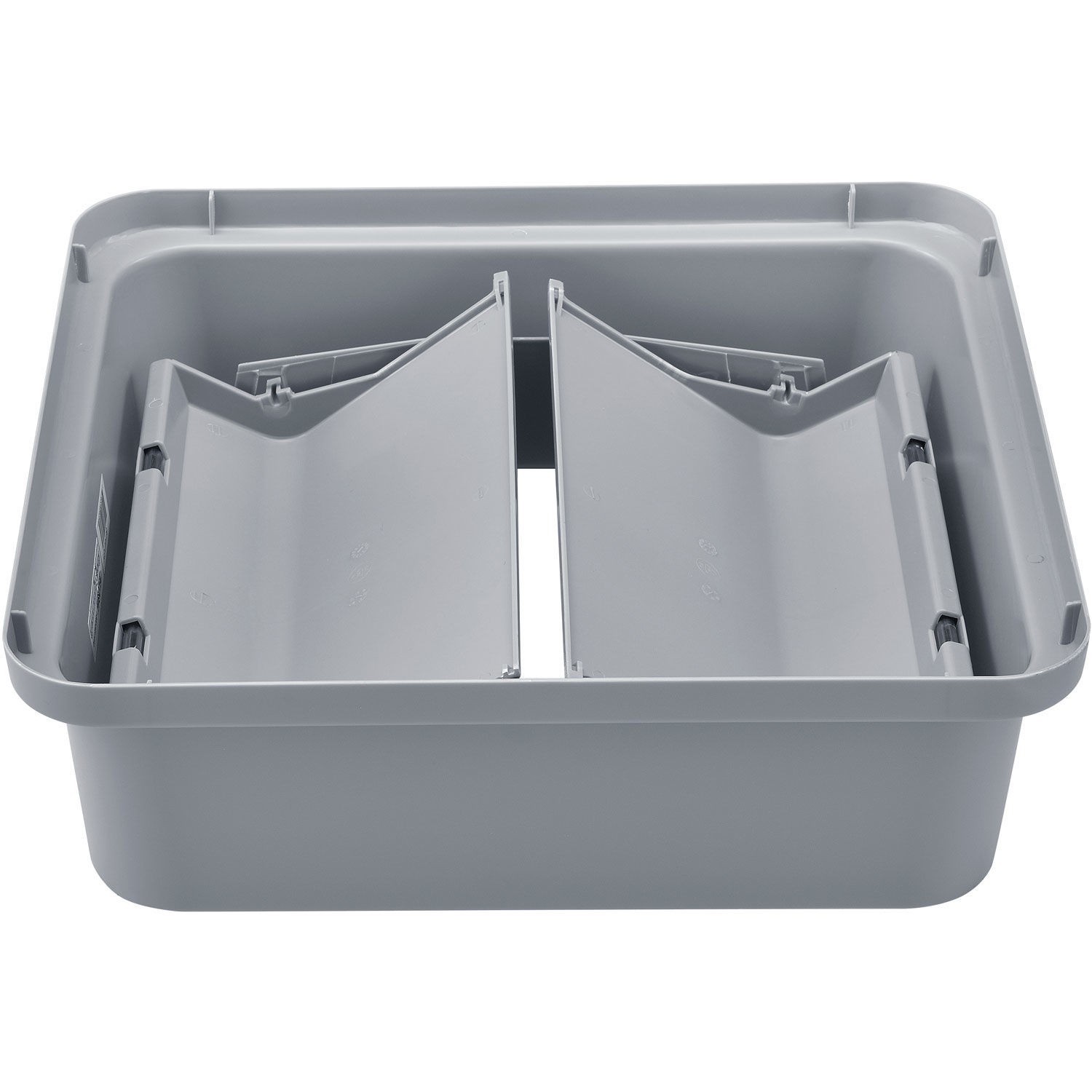 Plastic Swing Lid for Square Trash Container 35 55 Gallon Gray gallery