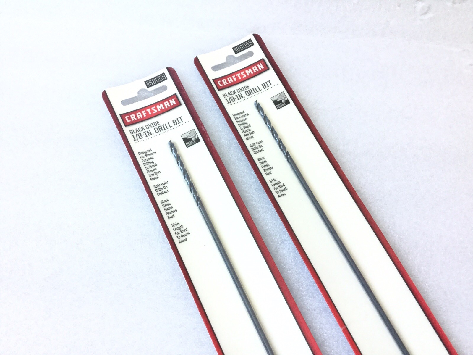 Craftsman Extra Long Length 1/8" x 12" Black Oxide Drill Bit #66058 gallery