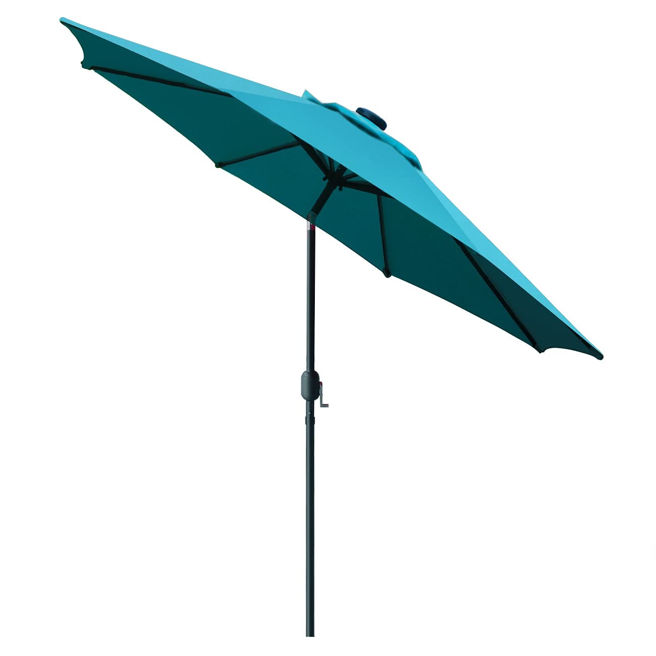 9ft Patio Umbrella with 8 Ribs, Teal Blue gallery