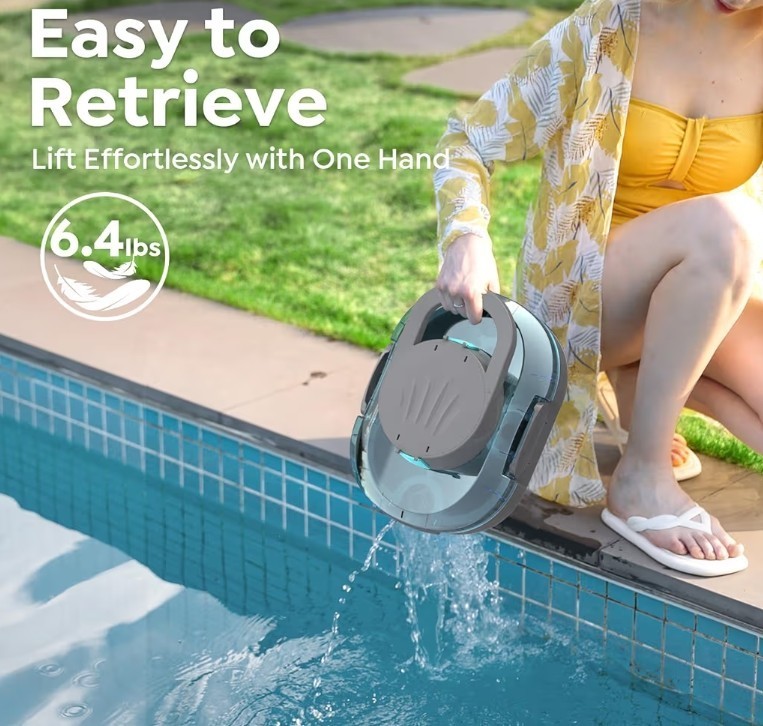 Cordless Robotic Pool Cleaner Above Ground Pools*Cordless Pool Vac*Robotic Vac gallery