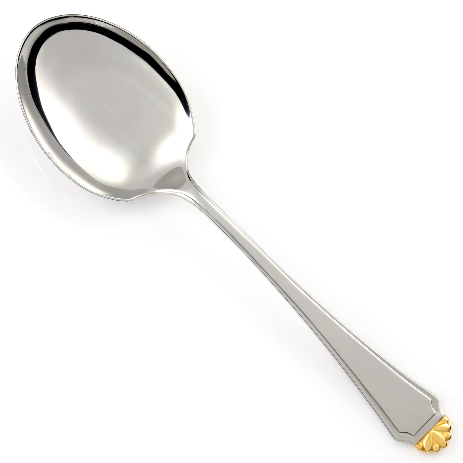 Oneida GOLDEN HENLEY Stainless Cube Gold Accent Silverware CHOICE Flatware gallery