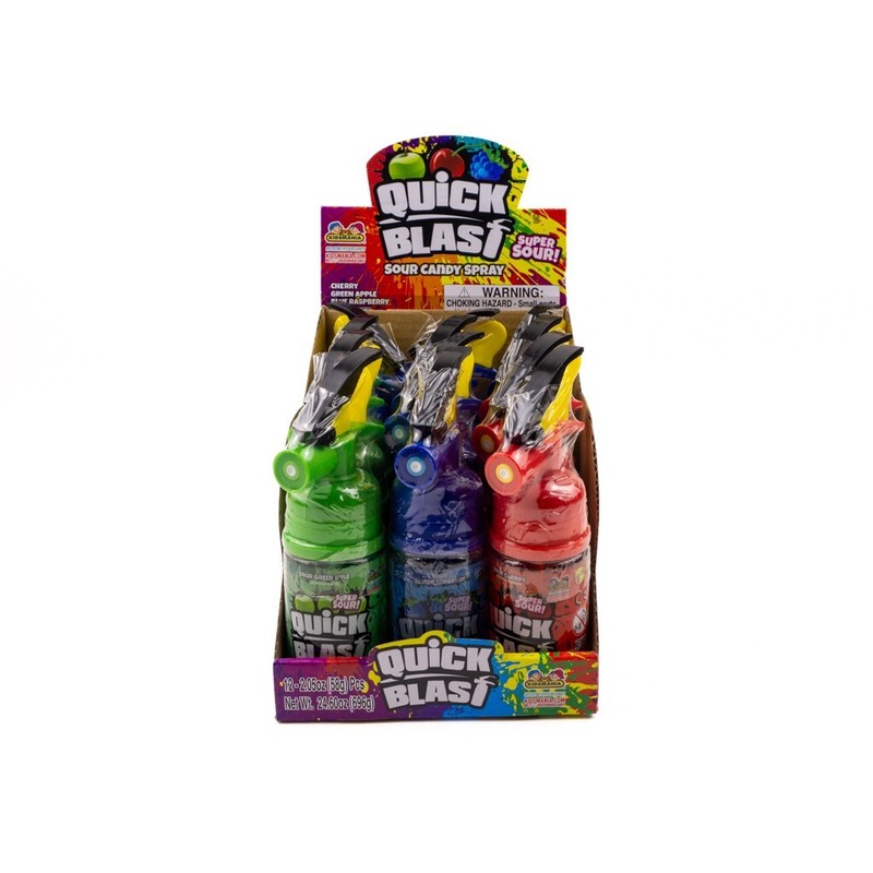Kidsmania Quick Blast Sour Candy Spray 12 Pieces 3 Flavors gallery