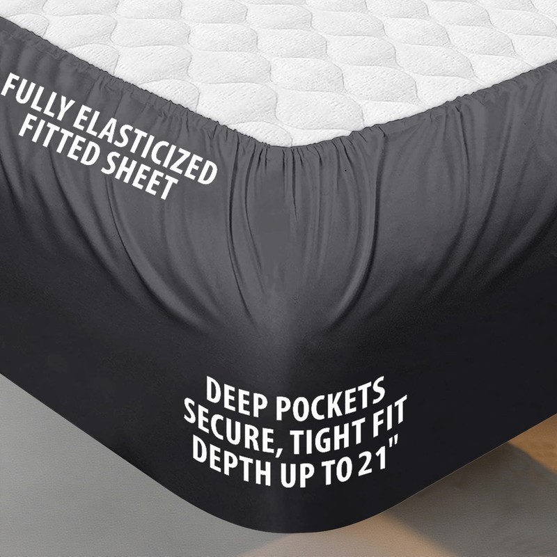Extra Deep 3" Fluffy Mattress Topper Soft Quilted Pillow Top for Back Pain Queen gallery