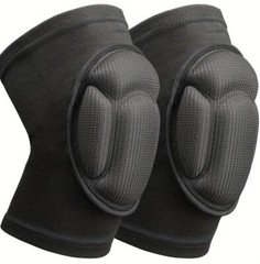 black pull on knee pads