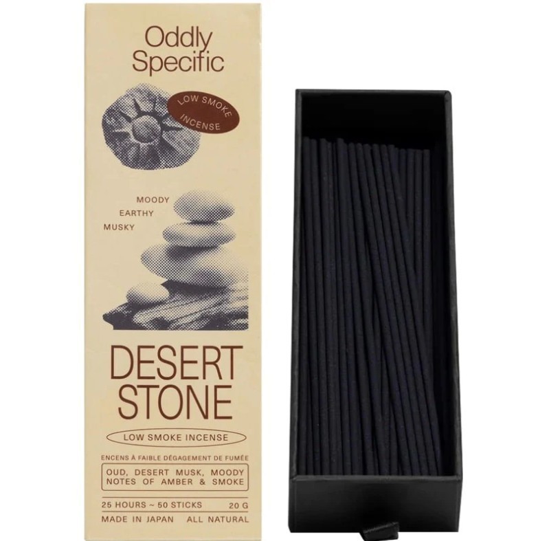 Japanese Low Smoke Incense Oddly Specific DESERT STONE 50 Sticks All Natural gallery