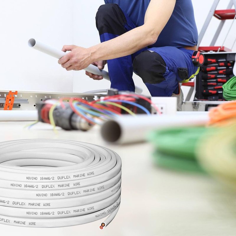 16 AWG Duplex Marine Wire Tinned Copper 50 Foot Outdoor Cable gallery