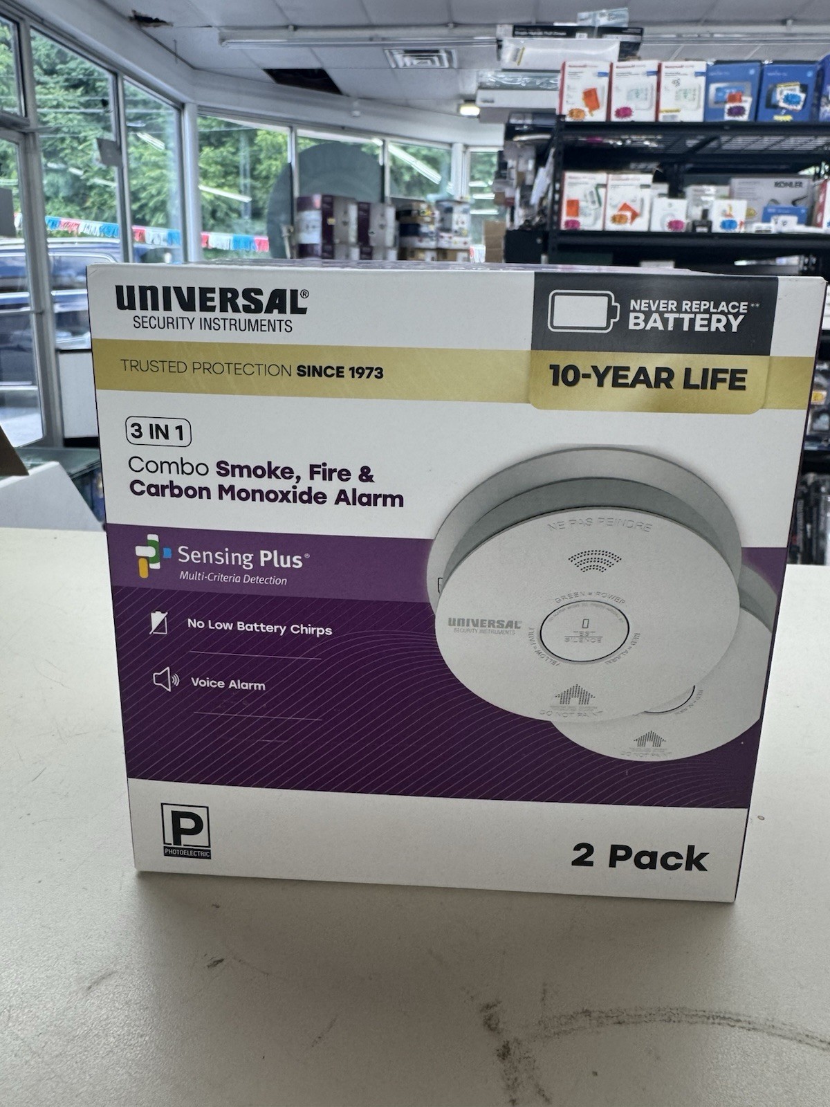 USI 2-Pack 10-Year Battery Combination Smoke and Carbon Monoxide Detector. New gallery