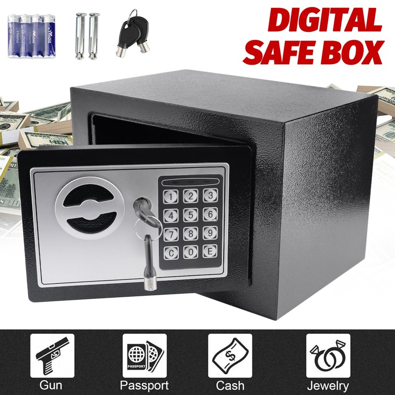 Digital Electronic Safe Box Keypad Lock Security Home Office Cash Jewelry Gun US gallery