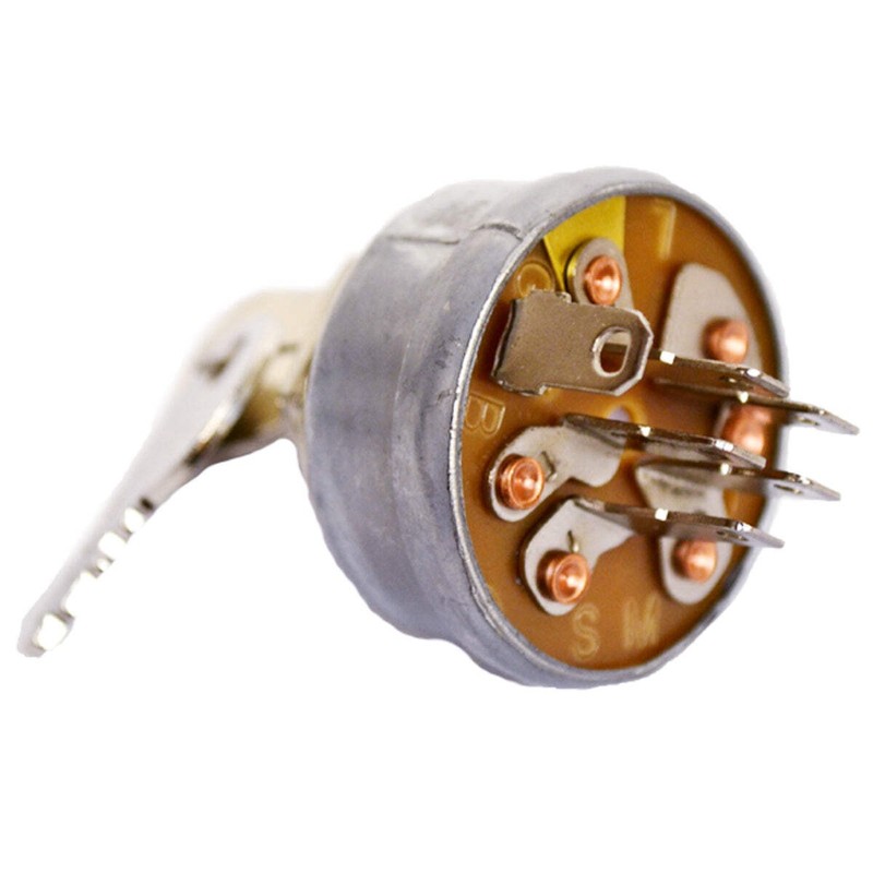 Ignition Switch 6 Terminals 2 Keys Compatible With Scag 48798 Toro 83-0020 gallery