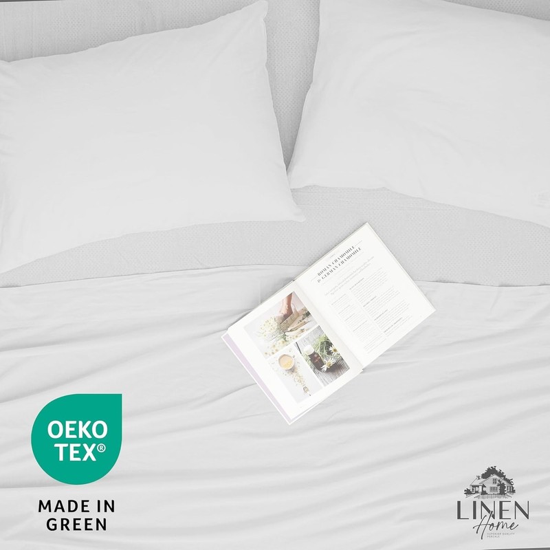 Washed Cotton Percale Fitted Sheet Queen Size White 1 Deep Pocket Fitted Shee... gallery