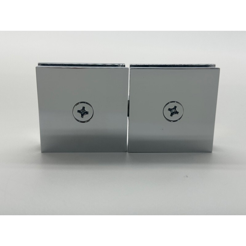 CEL 180° Glass to Glass Movable Transom Shower Door Clamp for 3/8" to 1/2 glass gallery