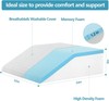 Leg pillows for elevation and support, 24 ‘x22 ’x8" memory foam cushion. gallery