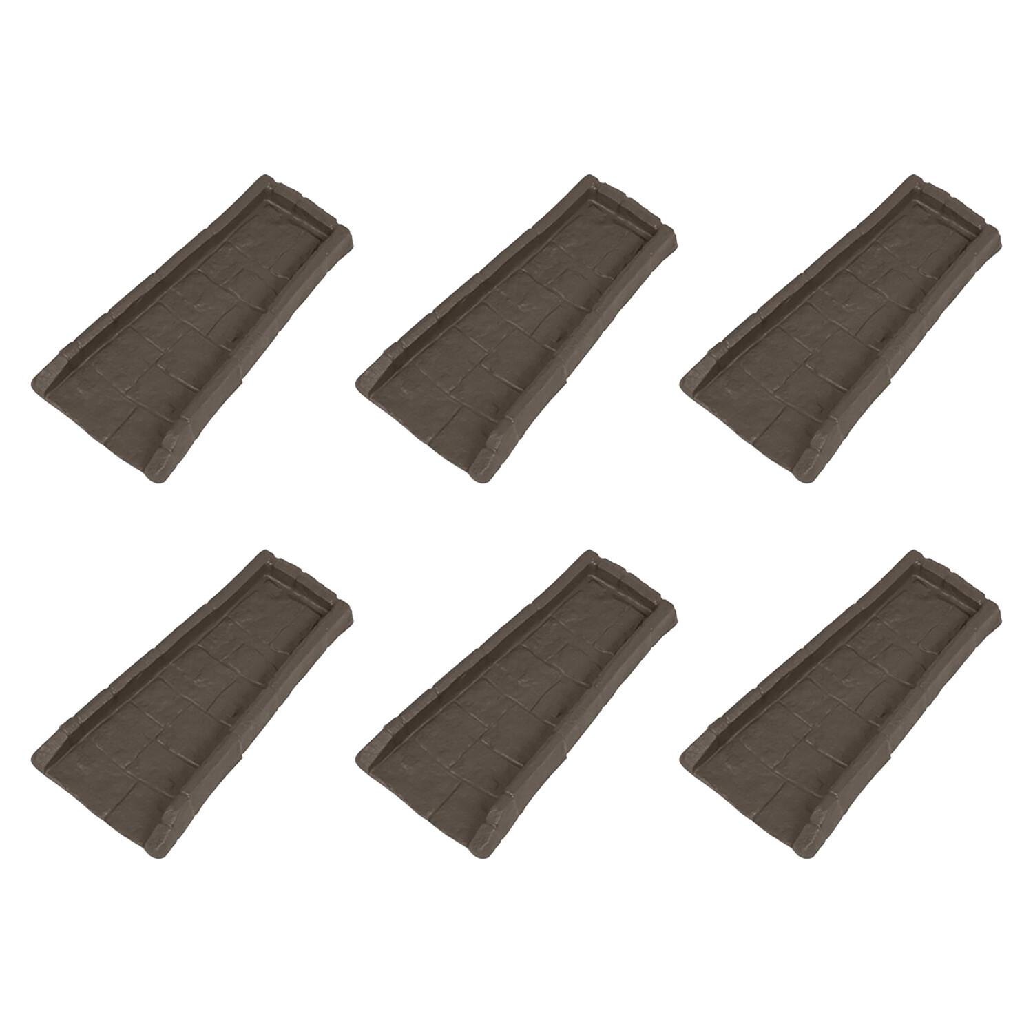 Suncast Outdoor Decorative Rain Gutter Downspout Splash Block, Java (6 Pack) gallery