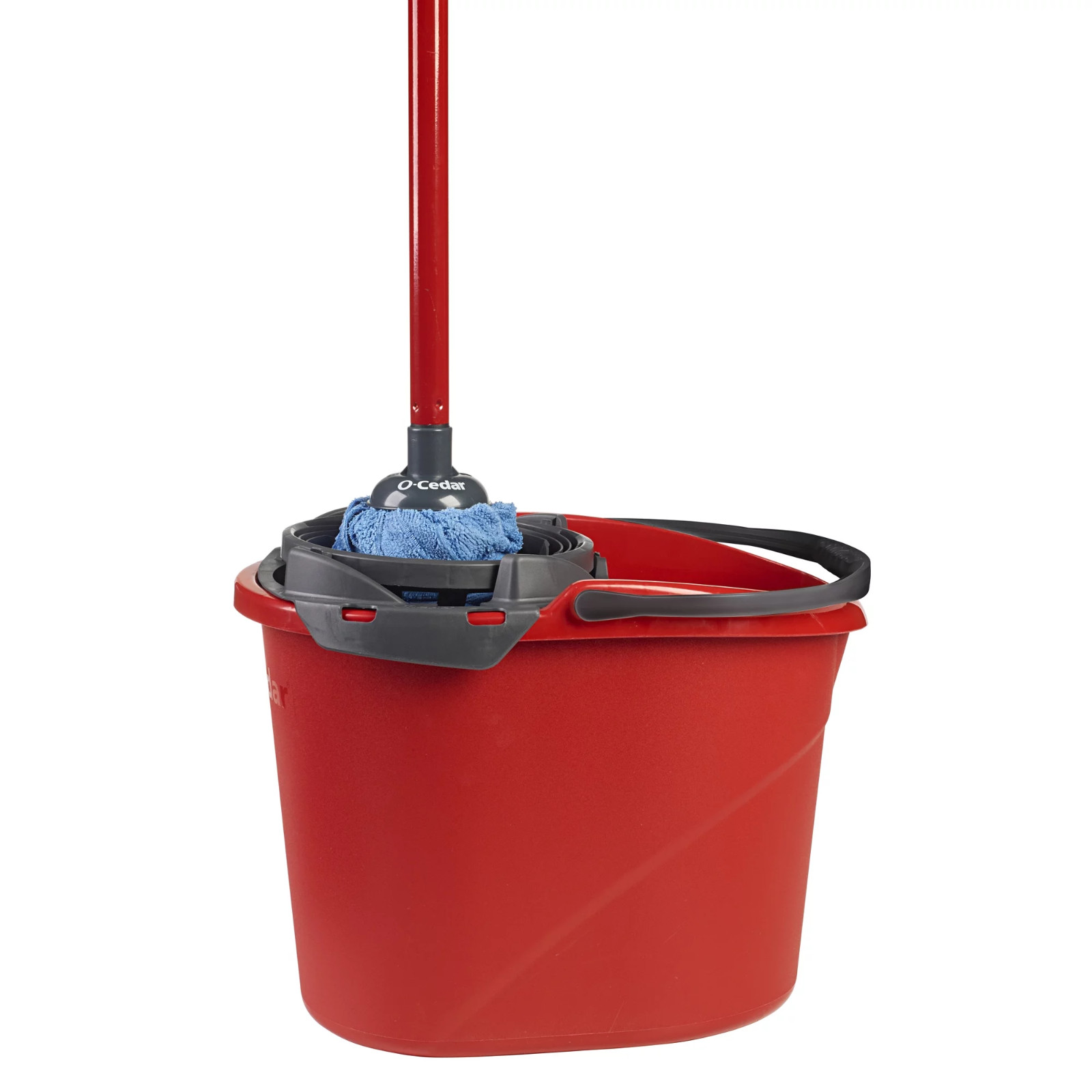 QuickWring Bucket, 2.5 Gallon Mop Bucket with Wringer, Red gallery