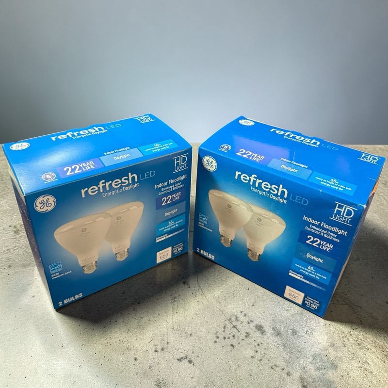 GE LED Refresh HD Light BR30 Floodlight Medium Base Bulbs - 4 Bulbs gallery
