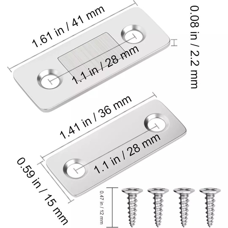 12 Pack Monkey Magnets Ultra-Thin Magnetic Plates Keep It All Shut AS-SEEN-ON-TV gallery