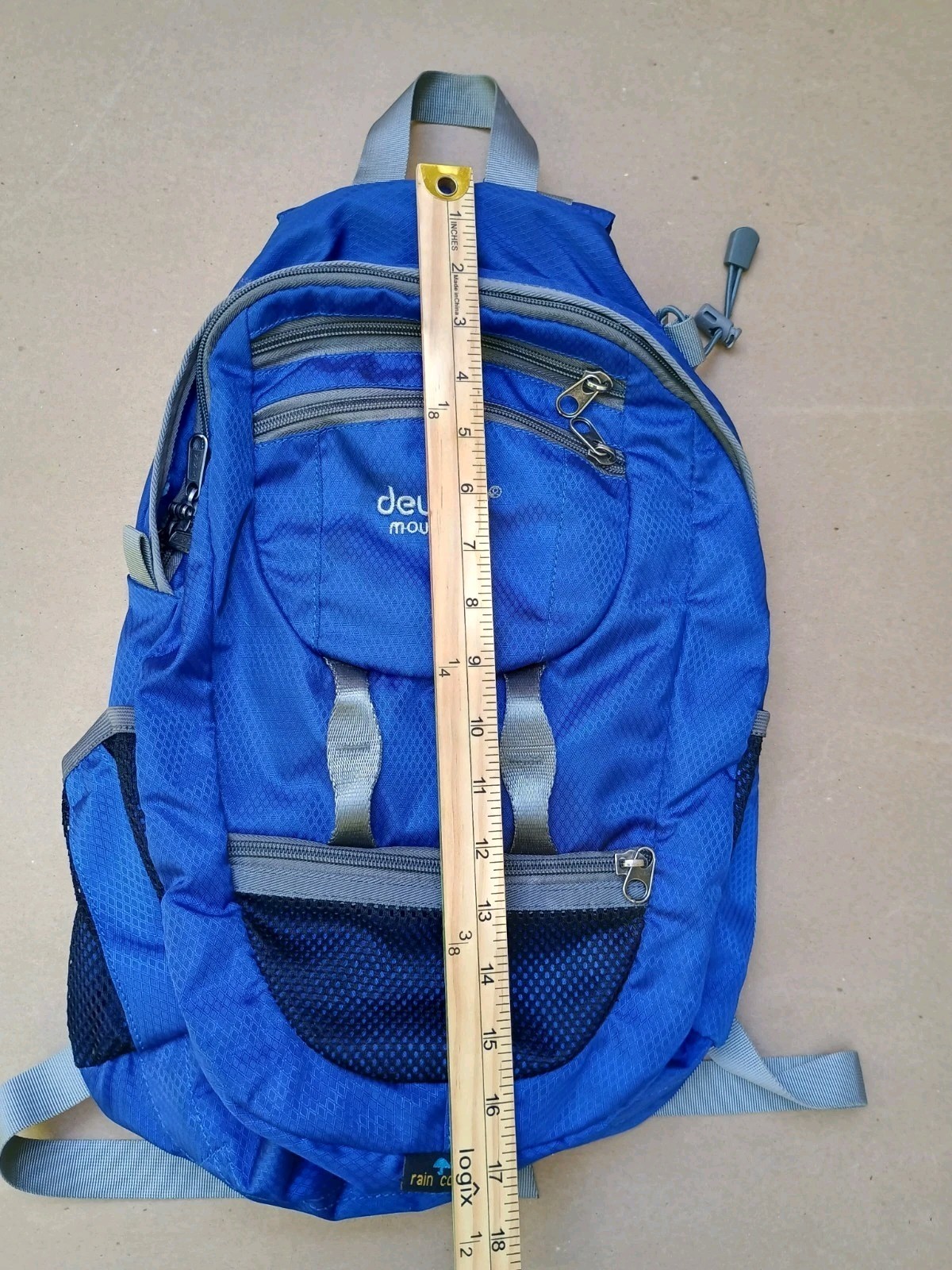 Deuter Mountain Hiking Backpack Blue 17x11" Vari Quick Day Pack 2