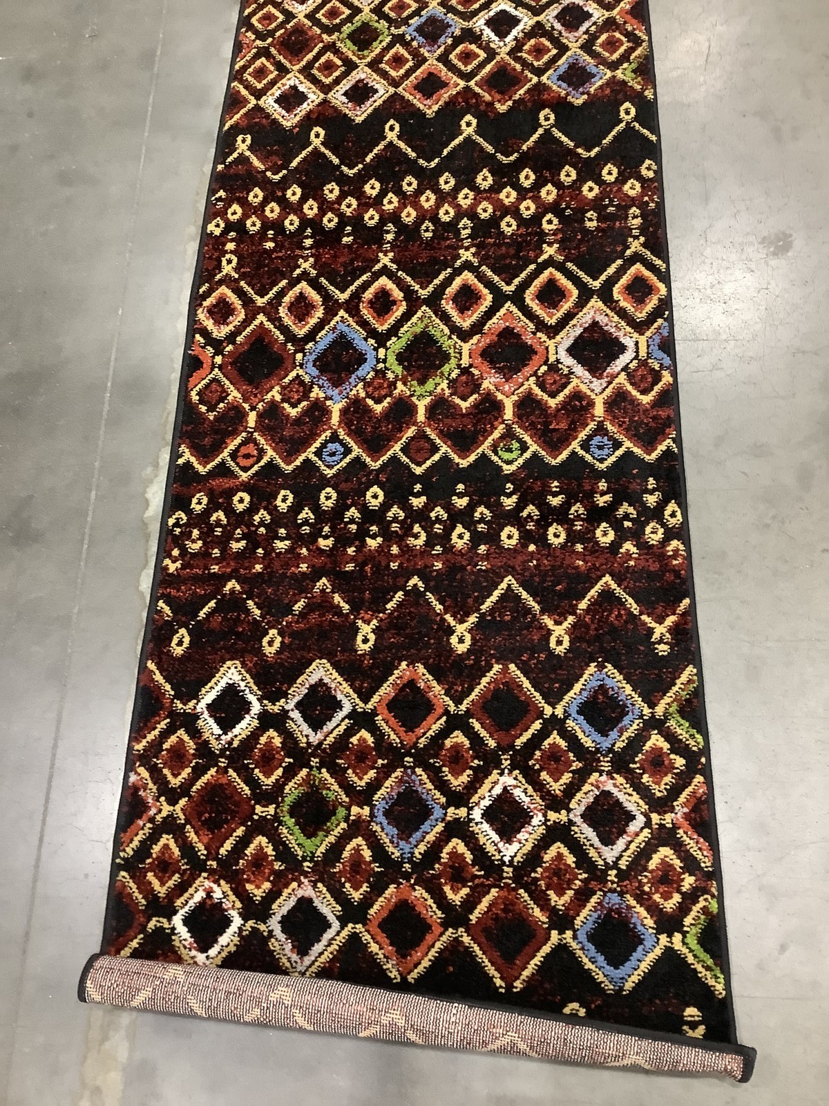 BLACK / MULTI 2'-3" x 10'-0" Flaw in Rug, Reduced Price 1172682352 AMS108P-210 gallery