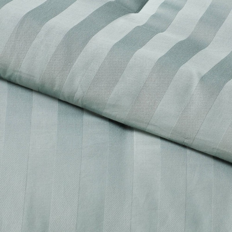 Threshold Cotton Damask Comforter Set Luxe Year-Round Fabric, Teal Green, King gallery