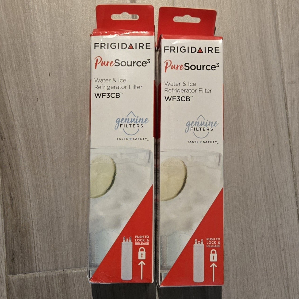 2 PACK New Frigdaire WF3CB PureSource3 Refrigerator Water Filter New Sealed gallery