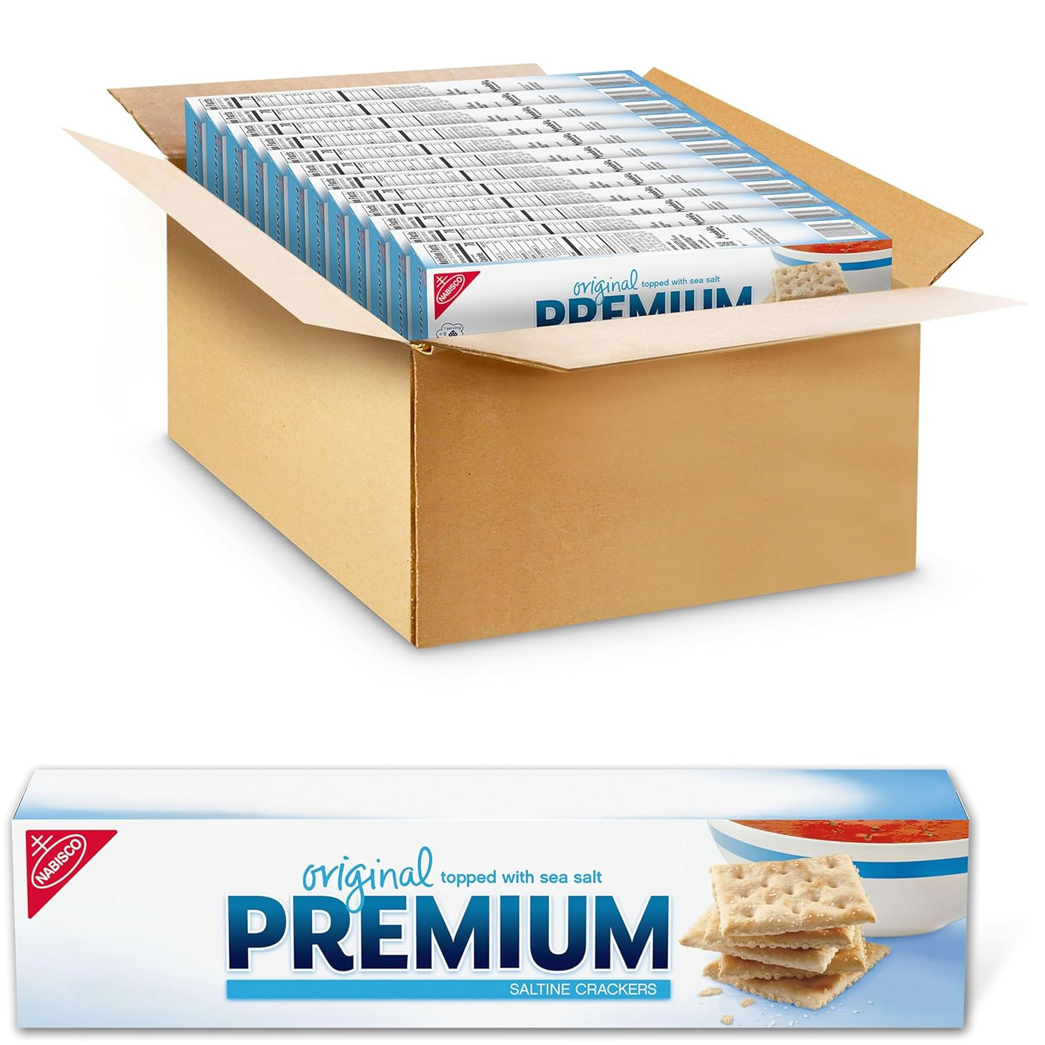 Original Saltine Crackers, Lunch Snacks, Bulk Snacks, 12 - 4 Oz Boxes gallery