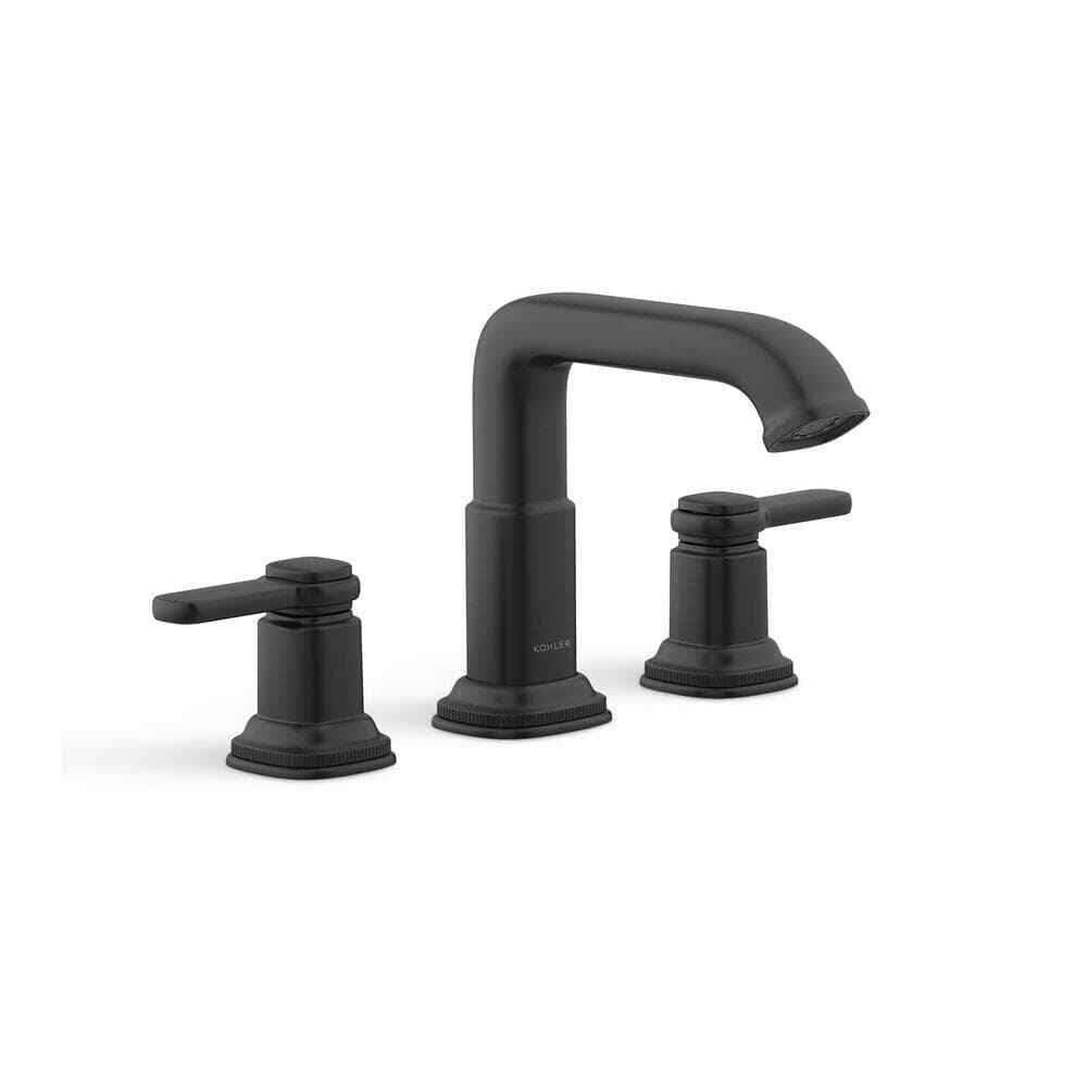 KOHLER Numista 8 in. Widespread Double Handle Bathroom Faucet in Matte Black gallery