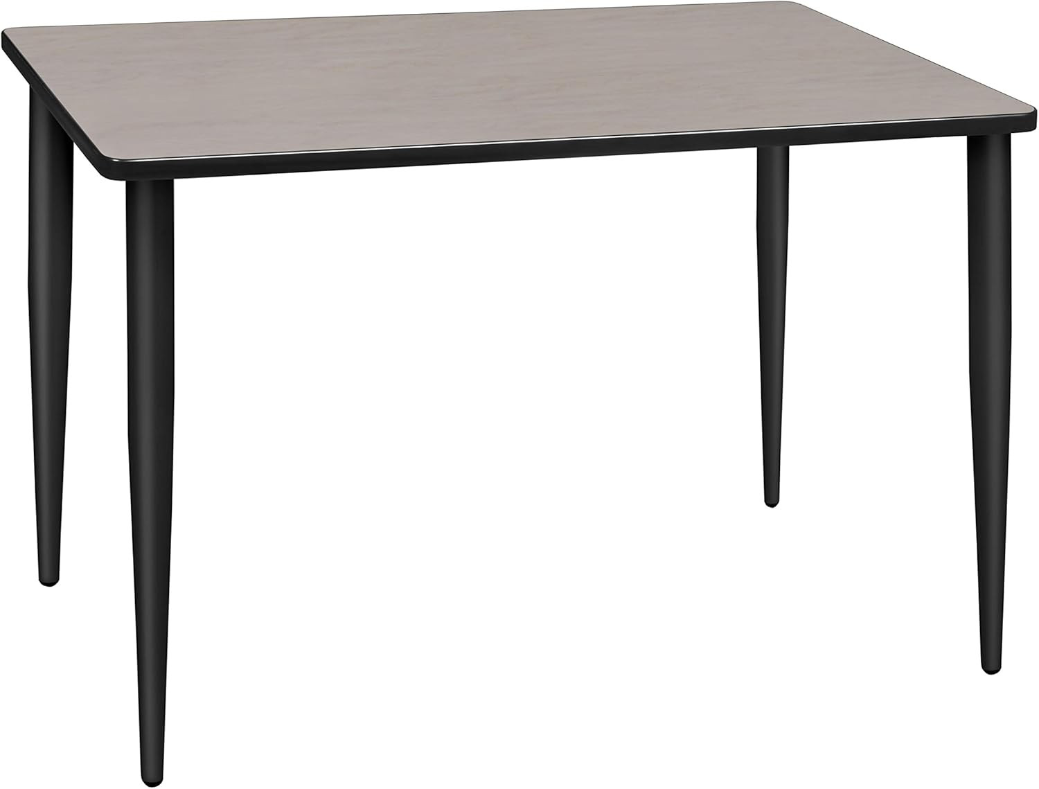 Kahlo 42" Rectangular Tapered Leg Table - Maple and Black Finish gallery