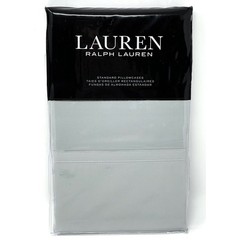 Ralph Lauren Spencer Solid Sateen 2 STANDARD Pillowcases Sage Green NEW In PCKG