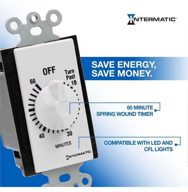 Intermatic Fd60mwc Timer, Spring Wound, 60 Min gallery