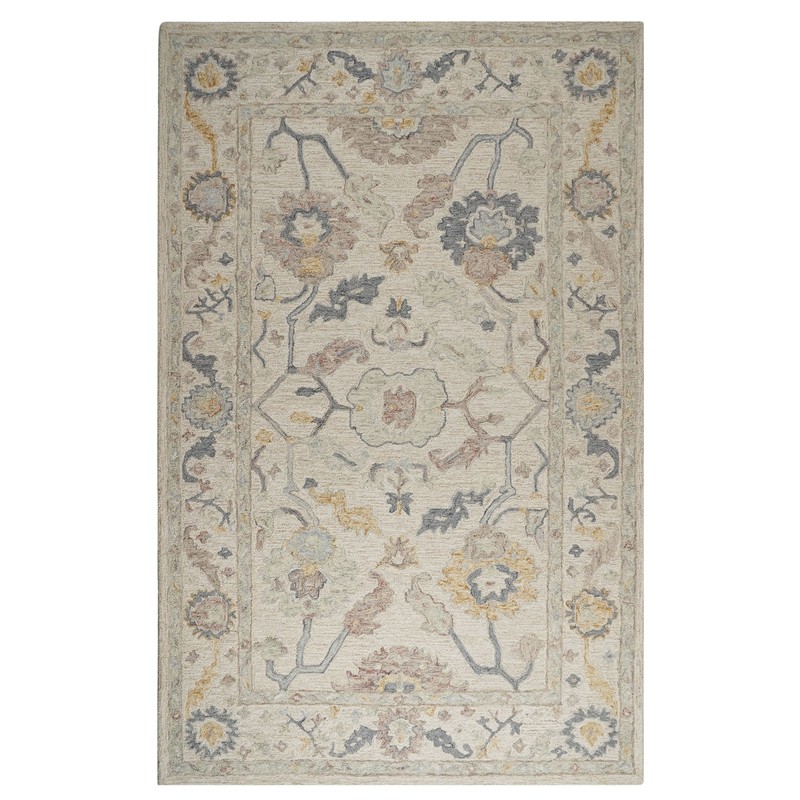 Multi Size Hand Loomed Wool Beige Gray Arts & Crafts Handmade Area Rug gallery
